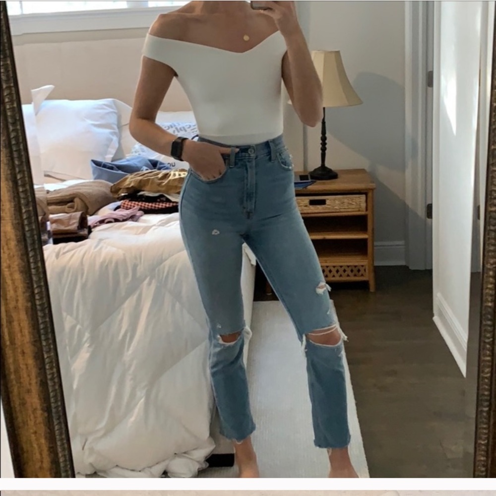 Missguided white body suit